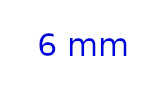 Piston rod 6 mm