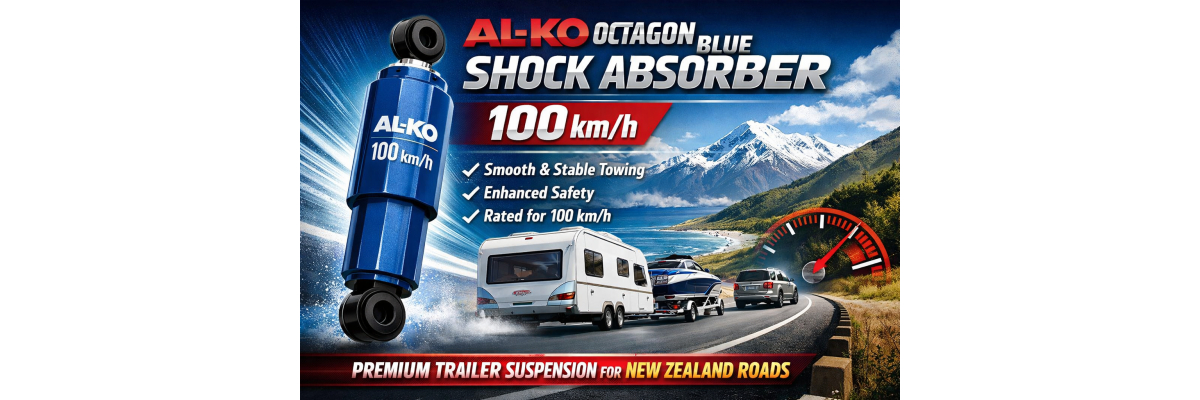 AL-KO Octagon Blue Shock Absorber 100 km/h – Advanced Trailer Suspension for Maximum Safety and Stability - AL-KO Octagon Blue Shock Absorber 100 km/h | Premium Trailer Suspension NZ