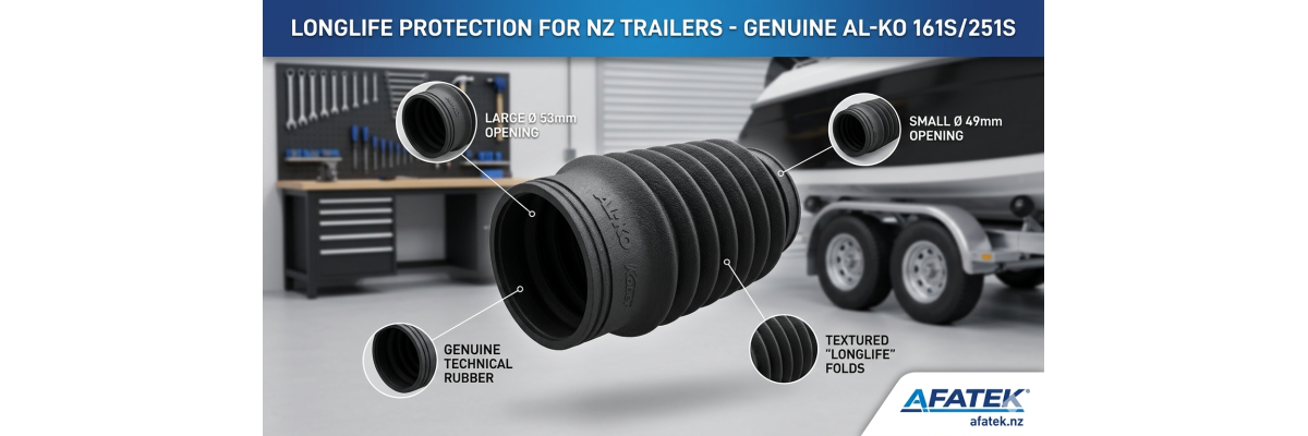 AL-KO Kober 161S &amp; 251S Bellows (Ø 49/53mm) – Essential Protection for NZ Trailer Coupling Systems - AL-KO 161S / 251S Override Coupling Bellows (49/53mm) | AFATEK NZ