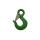 Sika hook, painted green, load capacity 630 kg