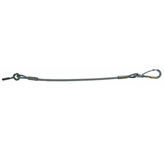 Side wall holding rope, screw M 6 / snap hook, length 325 mm
