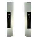 Drop side locks without stop, anodized aluminum