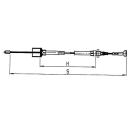 AL-KO Bowden cables detachable, bell 24 mm, nipple 8 mm - Profi Longlife HL 1790 mm / GL 1986 mm