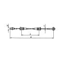 AL-KO Bowden cables for removable + height-adjustable AE HL 490 mm / GL 700 mm, C 6 mm, D M12