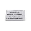 Drawbar load plate 105x74 75 kg