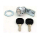 Cylinder lock with key