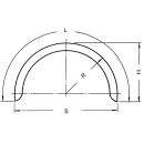 Single axle mudguard profile 12/40 B180 R400 L1285 S800 H415