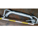 Galvanized wheel stop for car transporters left / right
