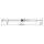 Aluminum locking bar without protective hose 1550-2050 mm pin Ø 19 mm with slot