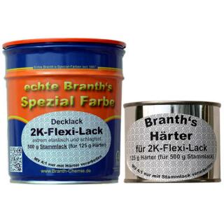 BRANTHs 2K-Flexi-Varnish 500 g base varnish & 125 g hardener white