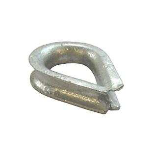 Wire rope thimble DIN 6899A galvanized for rope Ø 12 mm