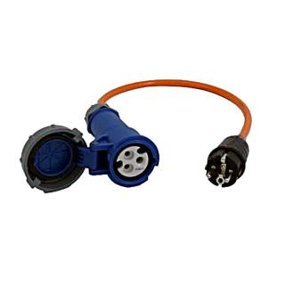 Adapter cable CEE coupling Bajo. / Schuko plug 15000 mm