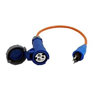 Adapter cable CEE coupling Bajo / Vollg plug CH 5000 mm