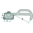 Swing lock on the left, size 3