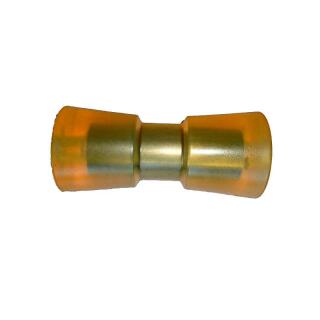 Polyurethane keel roller, axle Ø 16.5 mm, length 296 mm