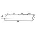 Front support cushion PUR foam 680 x 120 x 40 mm