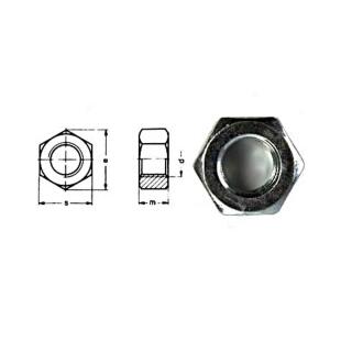 Hexagon nut DIN 934 galvanized M5