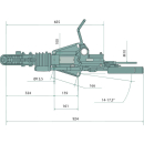 Overrun device Bradley type HU3 HE 1650-2750 kg