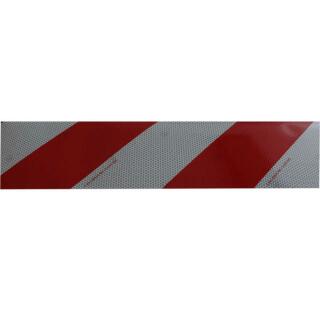 Warning marking red / white 141 mm x 9 m pointing to the left