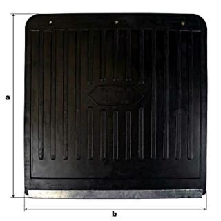 Mud flaps with spreader a 260 mm xw 260 mm