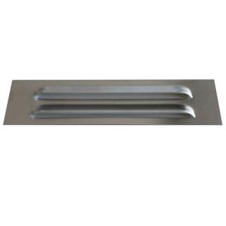 Gill vent, aluminum, bright rolled, 250 x 80 mm