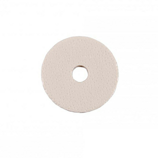 Rivet pad made of strap material, 18 mm, color: beige