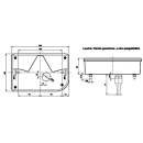 Multi-chamber lamp, left BBSKN 830 L, triangular reflector, KZL, NSL