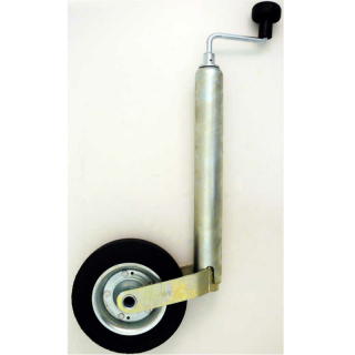Winterhoff jockey wheel, comfort handle, round steel crank, support load 150 kg